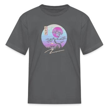 Zen Chillwave - Kid's T-Shirt - charcoal - Front