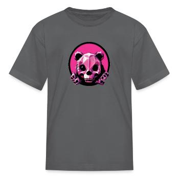 Magenta Gangsta Teddy Bear - T-shirt Enfant - gris - Devant