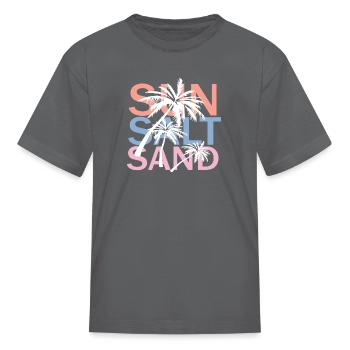 Sun Salt Sand - Kid's T-Shirt - charcoal - Front