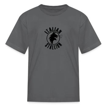 italian stallion - Kid's T-Shirt - charcoal - Front