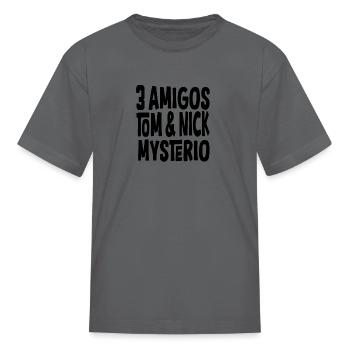 Tom And Nick Mysterio - Kid's T-Shirt - charcoal - Front