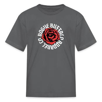 ROGUE BUFFALO ROSE - Kid's T-Shirt - charcoal - Front