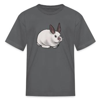 Small Mammal Rabbit Californian - Kid's T-Shirt - charcoal - Front