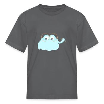 A bit windy, eh - Kid's T-Shirt - charcoal - Front