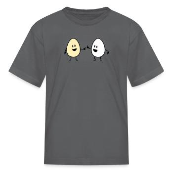 eggs - Kid's T-Shirt - charcoal - Front