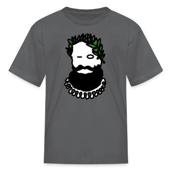 Luis Vaz de Camões - Kid's T-Shirt - charcoal - Front