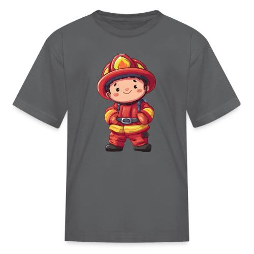 Friendly Firefighter Hero - Kid's T-Shirt