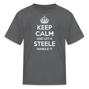 S Le Funny Surname Family Tree Birthday Reunion Id - Kid's T-Shirt - charcoal - Front