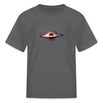 Black Hole - Kid's T-Shirt - charcoal - Front