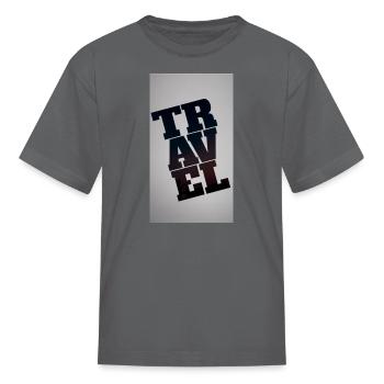 Travel - Kid's T-Shirt - charcoal - Front