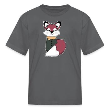Fox Plum - Kid's T-Shirt - charcoal - Front