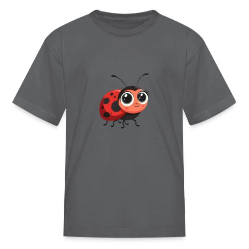 Cute Cartoon Ladybug Full of Joy - Kid's T-Shirt