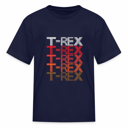 T-REX Tyrannosaur Prehistoric Predator Archeology. - Kids' T-Shirt