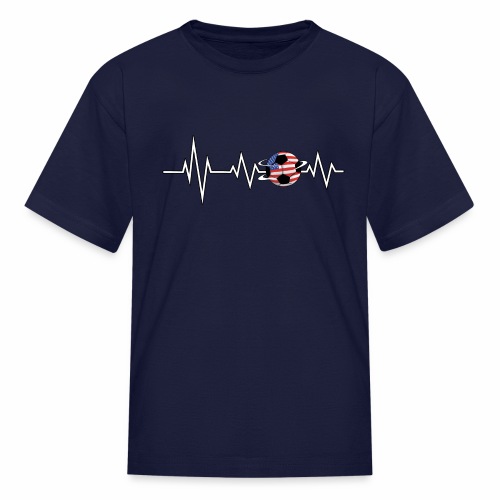 EKG Soccer USA Ensign Cardiologist Goalkeeper. - Kids' T-Shirt