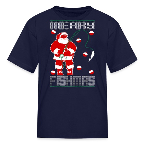 Santa Merry Fishmas - Kids' T-Shirt