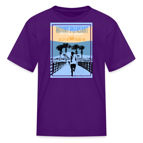 Charleston Life -Mount Pleasant Pitt Street Bridge - Kids' T-Shirt