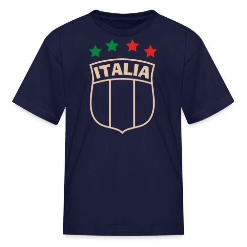 italia shield 4 stars 3 color v2 - Kids' T-Shirt