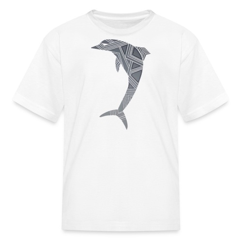 dolphin art deco - Kids' T-Shirt