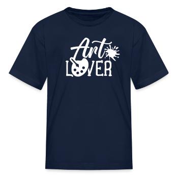 Art Lover Artists Artist Artistic Job - Kid's T-Shirt - navy - Front
