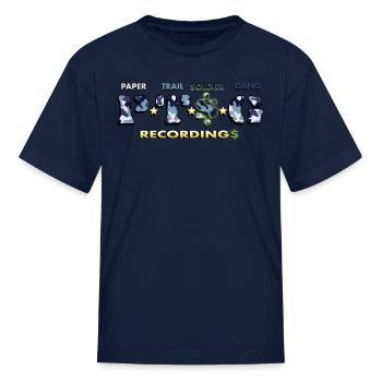 Blue Camo - Kid's T-Shirt - navy - Front