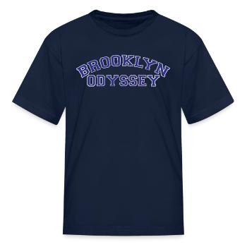 Brooklyn Odyssey blue white - Kid's T-Shirt - navy - Front