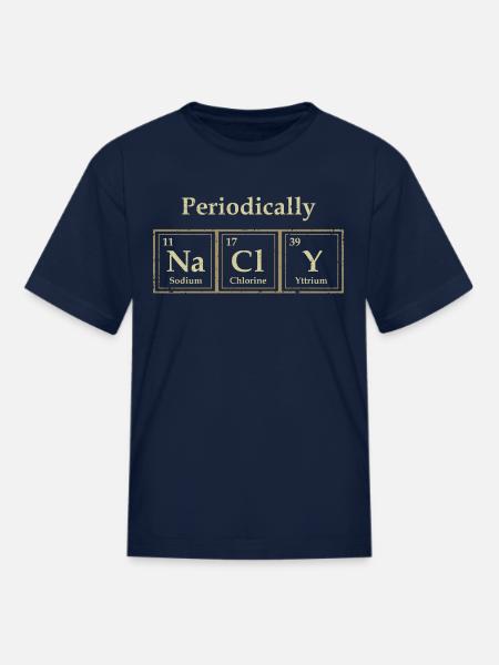 Periodically Salty - Kid's T-Shirt - navy
