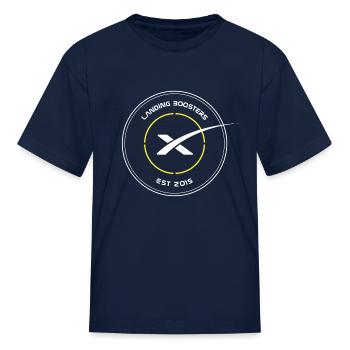 Space X Landing Site - Kid's T-Shirt - navy - Front