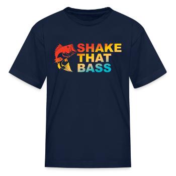 Shake That Bass - Kid's T-Shirt - navy - Front