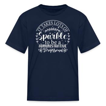 Administrative Professional Admin Administrative A - Kid's T-Shirt - navy - Front