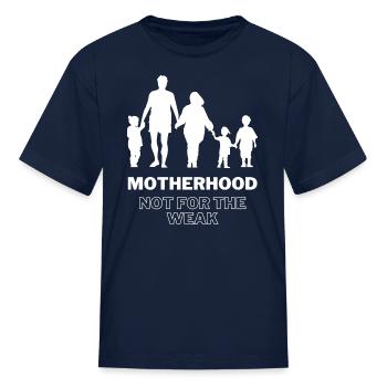 Maternité | Pas pour les faibles - T-shirt Enfant - marine - Devant