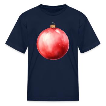 Christmas Decoration - Kid's T-Shirt - navy - Front