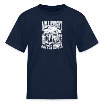 The universe is made of protons neutrons - Kid's T-Shirt - navy - Front