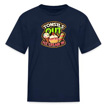 The universe is made of protons neutrons - Kid's T-Shirt - navy - Front