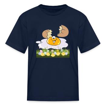 eggs - Kid's T-Shirt - navy - Front