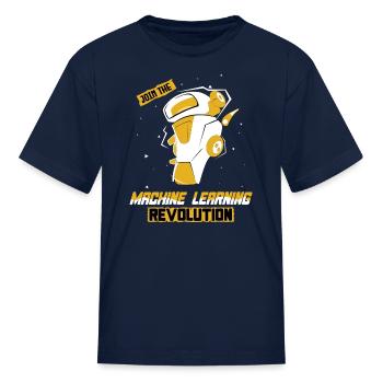 Machine Learning Revolution - Kid's T-Shirt - navy - Front