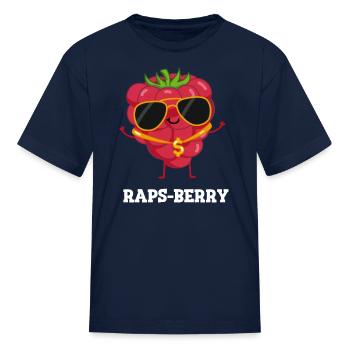 Raps Berry Cute Rapper Berry - Kid's T-Shirt - navy - Front