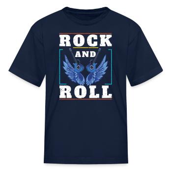 Rock And Roll Heaven - Kid's T-Shirt - navy - Front
