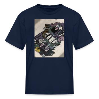 Artist - Kid's T-Shirt - navy - Front
