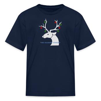 Reindeer - Kid's T-Shirt - navy - Front