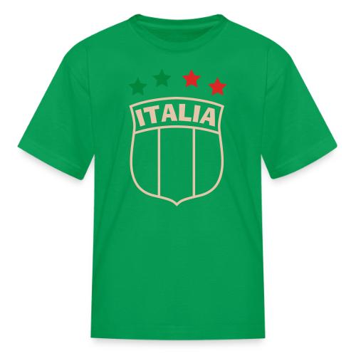 italia shield 4 stars 3 color v2 - Kid's T-Shirt
