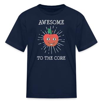 Awesome to the core - Kid's T-Shirt - navy - Front