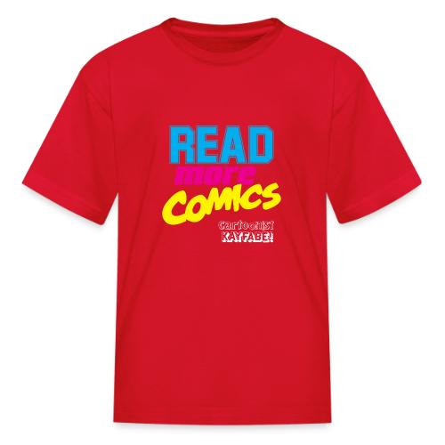 Read More Comics (Dark Shirt design) - Kid's T-Shirt