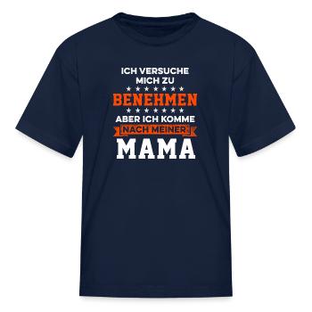 Try To Behave Toddler Etiquette - Kid's T-Shirt - navy - Front