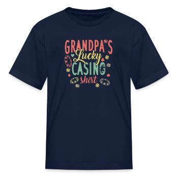 Casino Funny Poker Gambling - Kid's T-Shirt - navy - Front