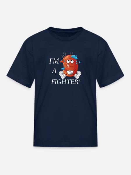 Dialysis Fighter - Kid's T-Shirt - navy