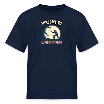 Welcome to Bangkok - monitor lizard - Kid's T-Shirt - navy - Front