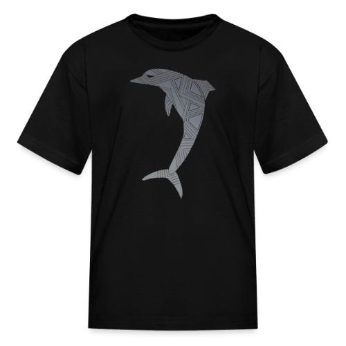 dolphin art deco - Kid's T-Shirt