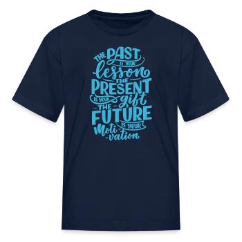 Quotes - Kid's T-Shirt - navy - Front