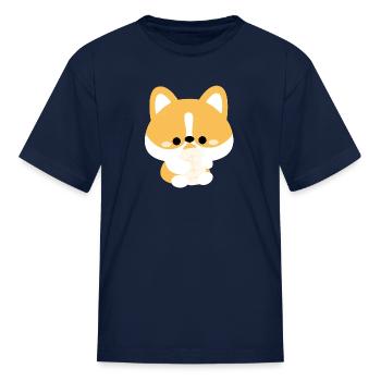 Corgi Toddler - Kid's T-Shirt - navy - Front