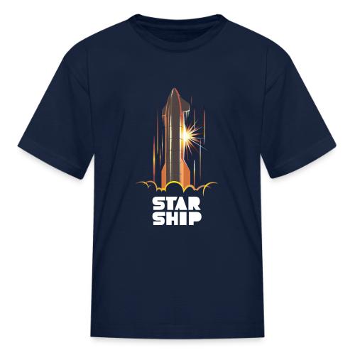 Star Ship Mars - Dark - Kid's T-Shirt